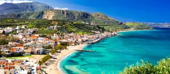 Blick auf eine Traumbucht auf Kreta