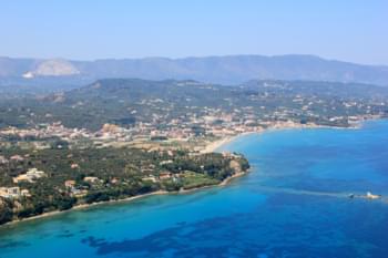 Blick auf die Städte von Zakynthos