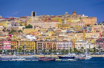 Blick auf Cagliari