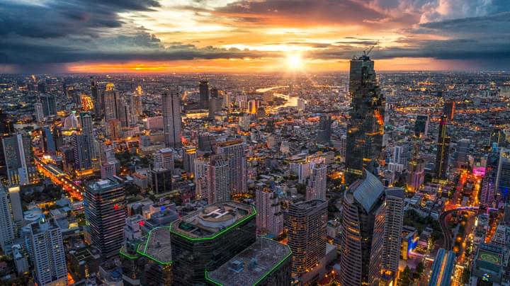 Blick über Bangkok