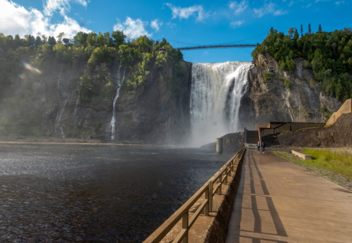 Die Montmorency-Wasserfälle