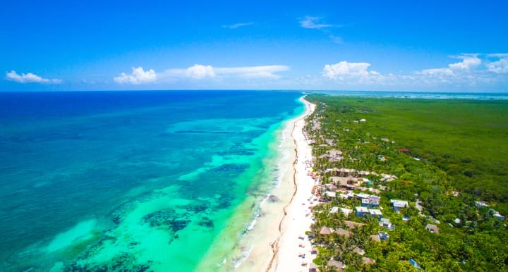 Strand in Tulum