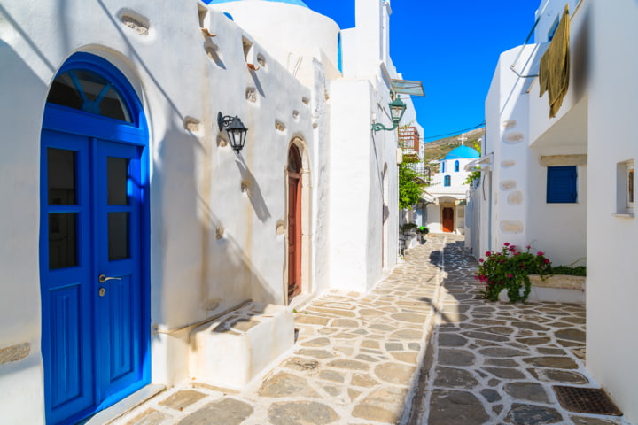 Typische griechische Gasse