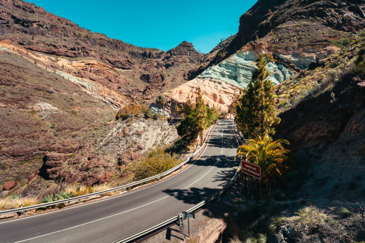 Straße auf Gran Canaria