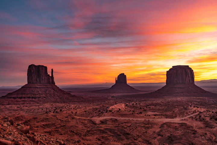 Felsformationen im Monument Valley
