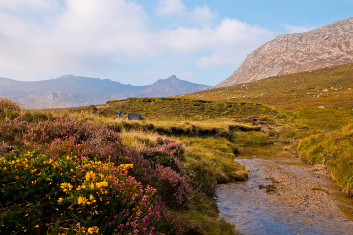 Aussichtspunkt in den Mourne Mountains