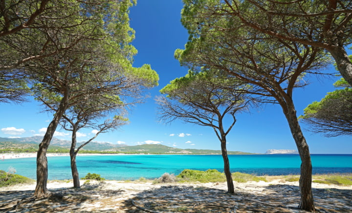 Ruhiger Strand in Budoni