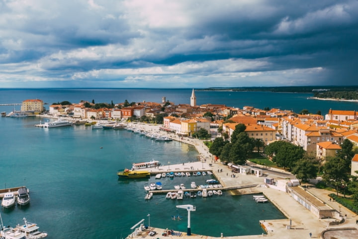 Blick über Poreč