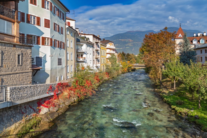 Fluss durch Bruneck