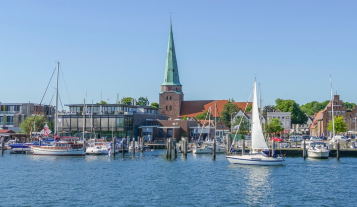 Blick auf Travemünde