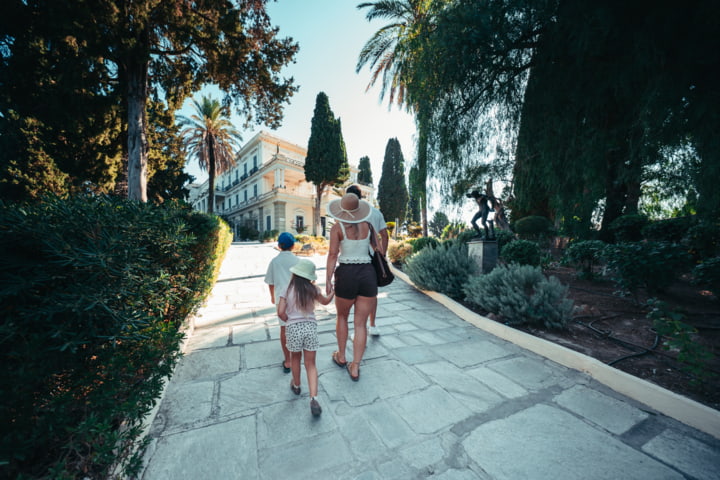 Familienausflug zum Achilleion