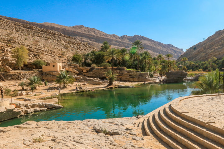 Wadi Shab Oase in Oman
