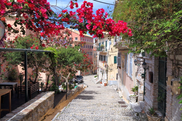 Gasse in Korfu-Stadt