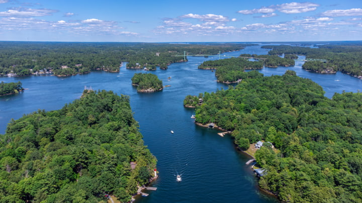 Thousand Islands Region zwischen den USA und Kanada